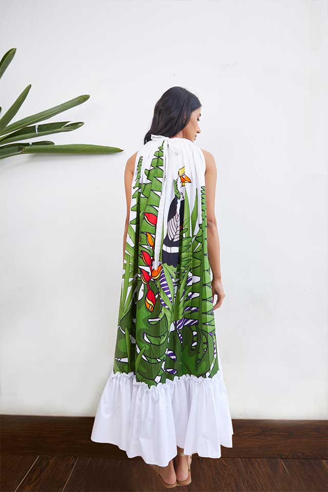 Revel in Tropical Style Western Mini Dress