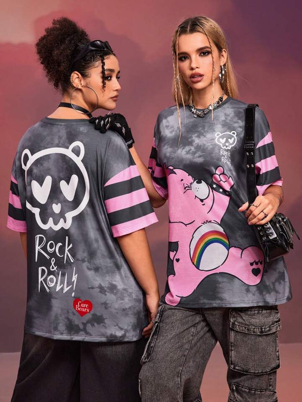 Rock And Roll Panda Oversized Tee