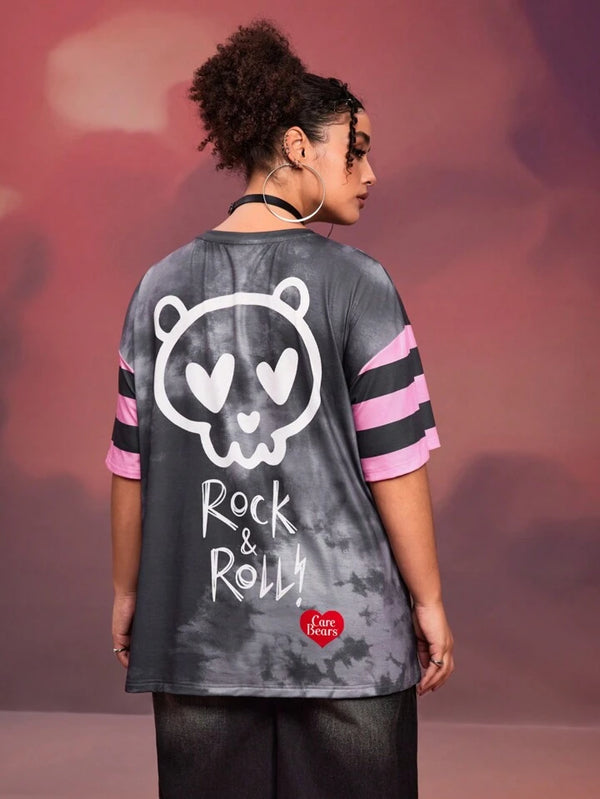 Rock And Roll Panda Oversized Tee