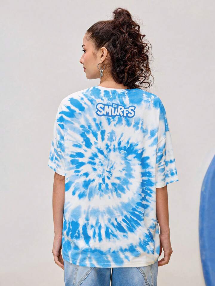 Cool Blue Surf Oversized Tee