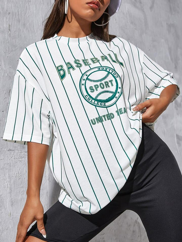 Baseball  Oversized Tee