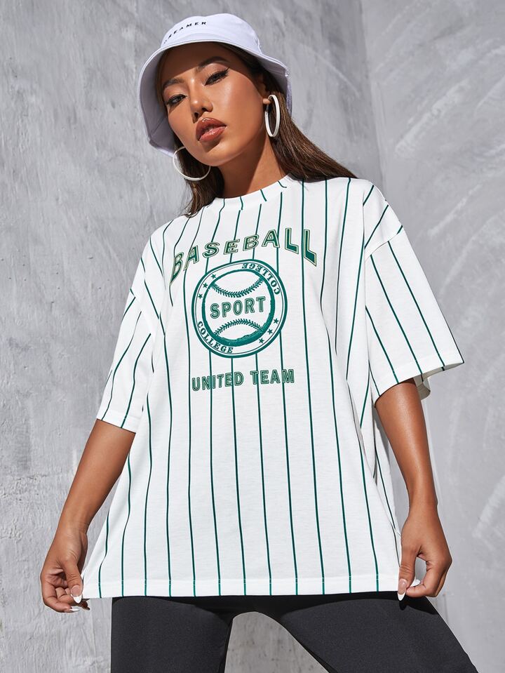 Baseball  Oversized Tee