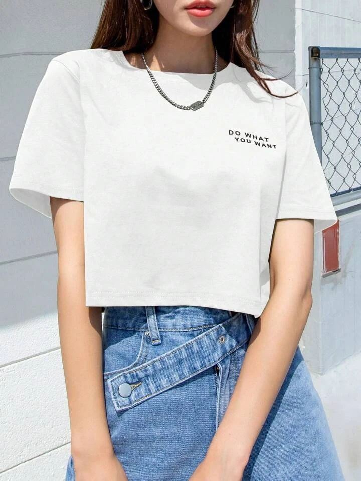 Do What You Want Crop top