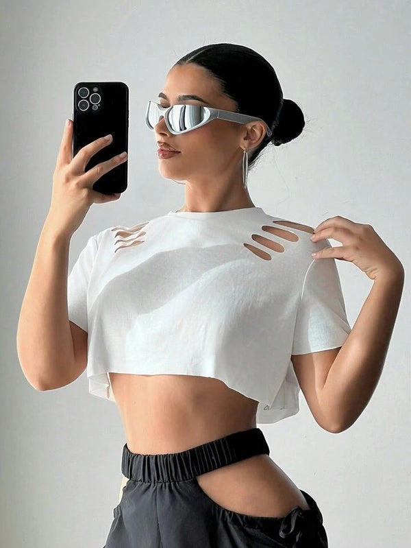 Cool Cuts Crop Top