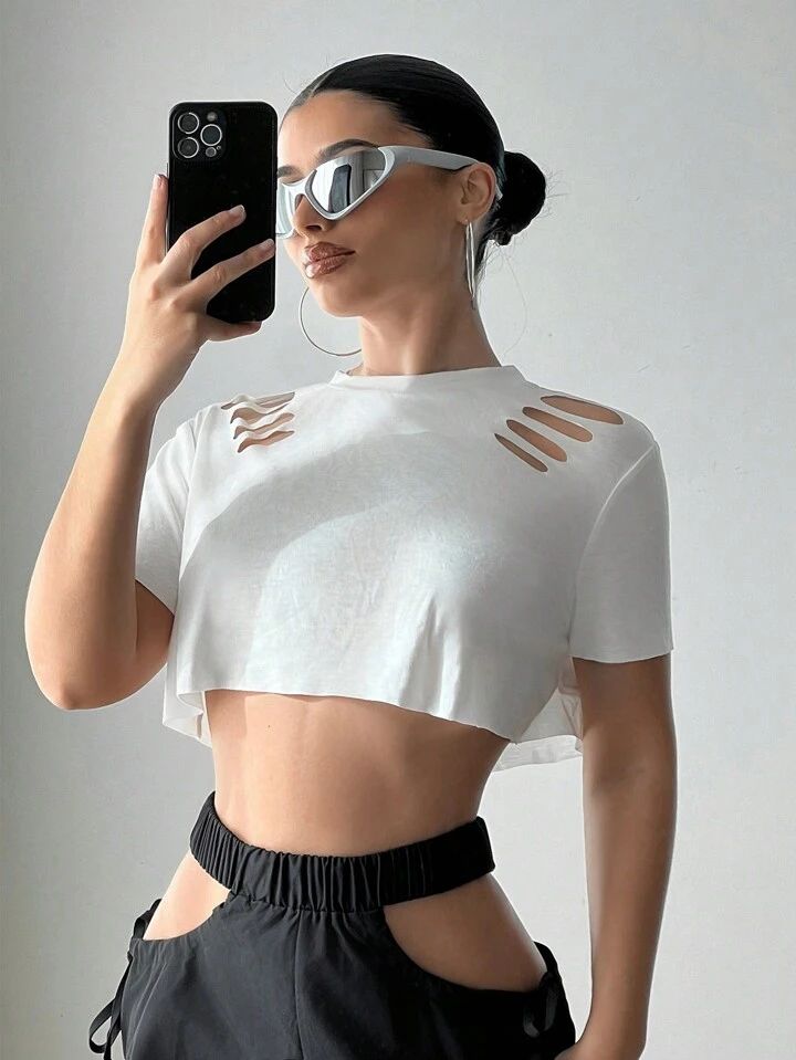 Cool Cuts Crop Top