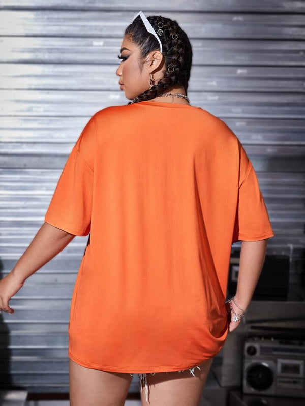 Miami Oversized Tee (Orange)